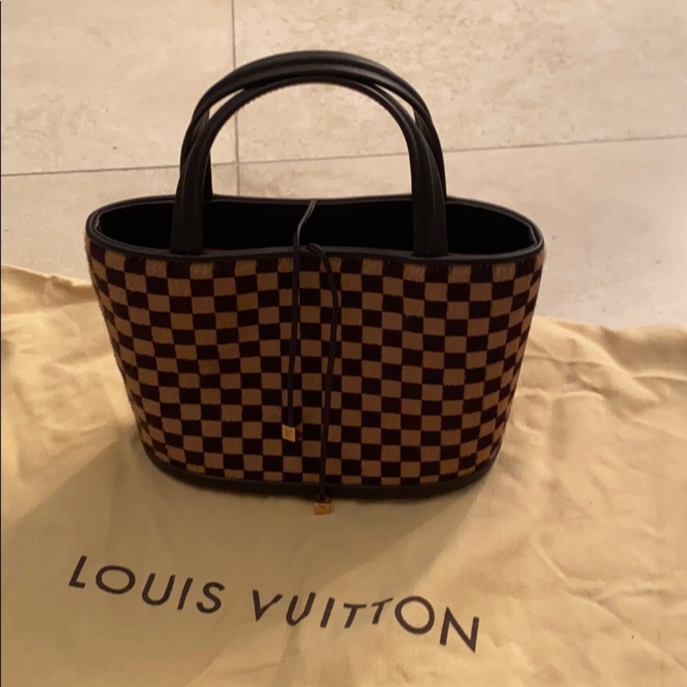 Louis Vuitton Damier Sauvage Pony Hair Impala Bag.